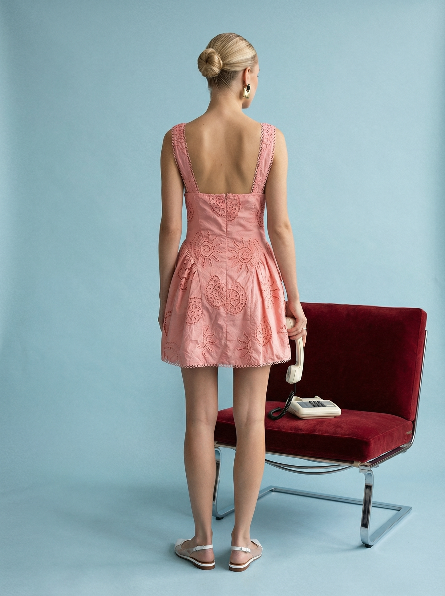 Strawberry Eyelet Dress