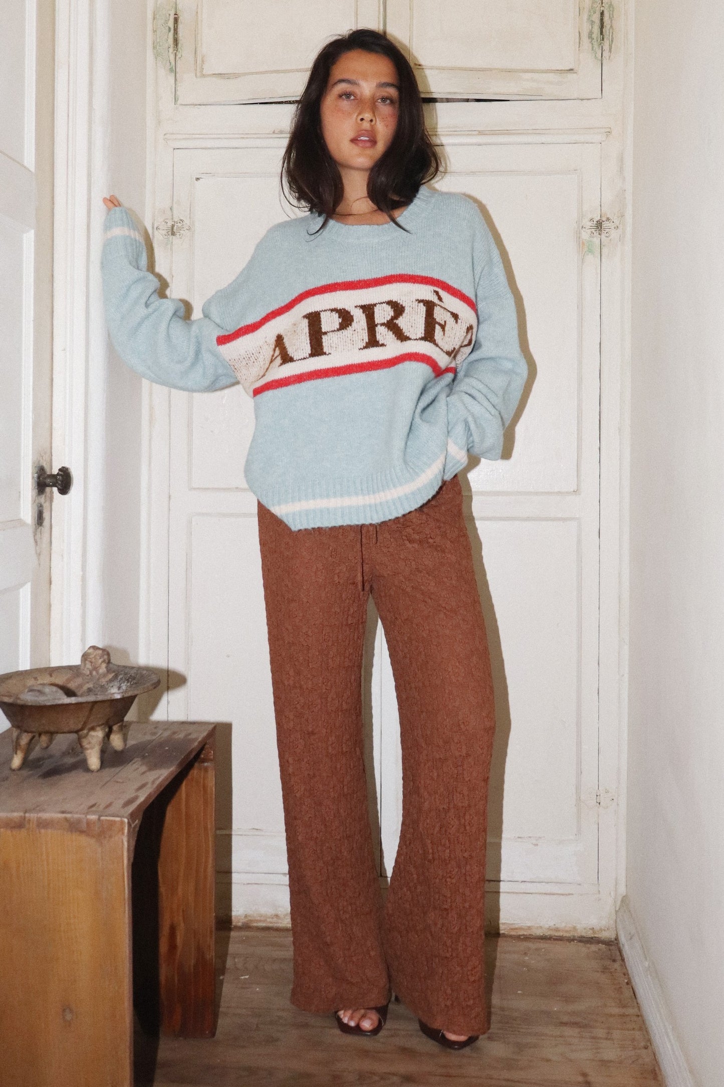 Light Blue Apres Sweater