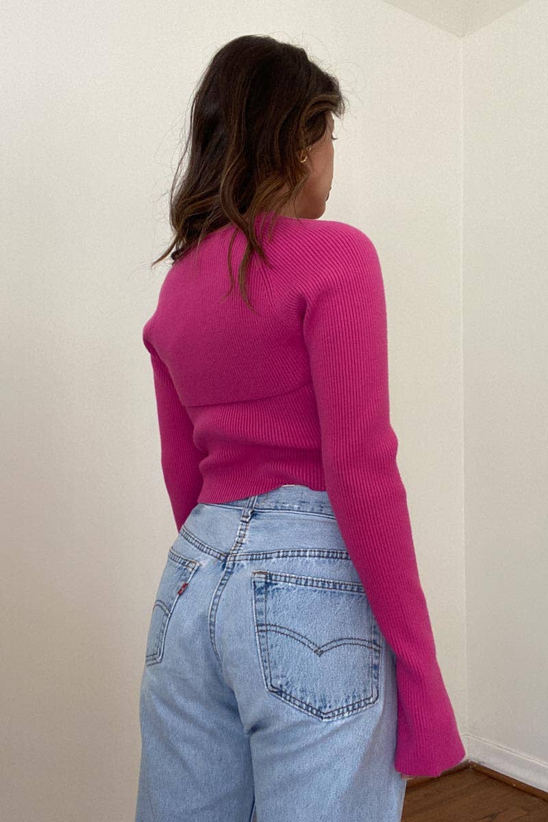 Pink Bolero Top