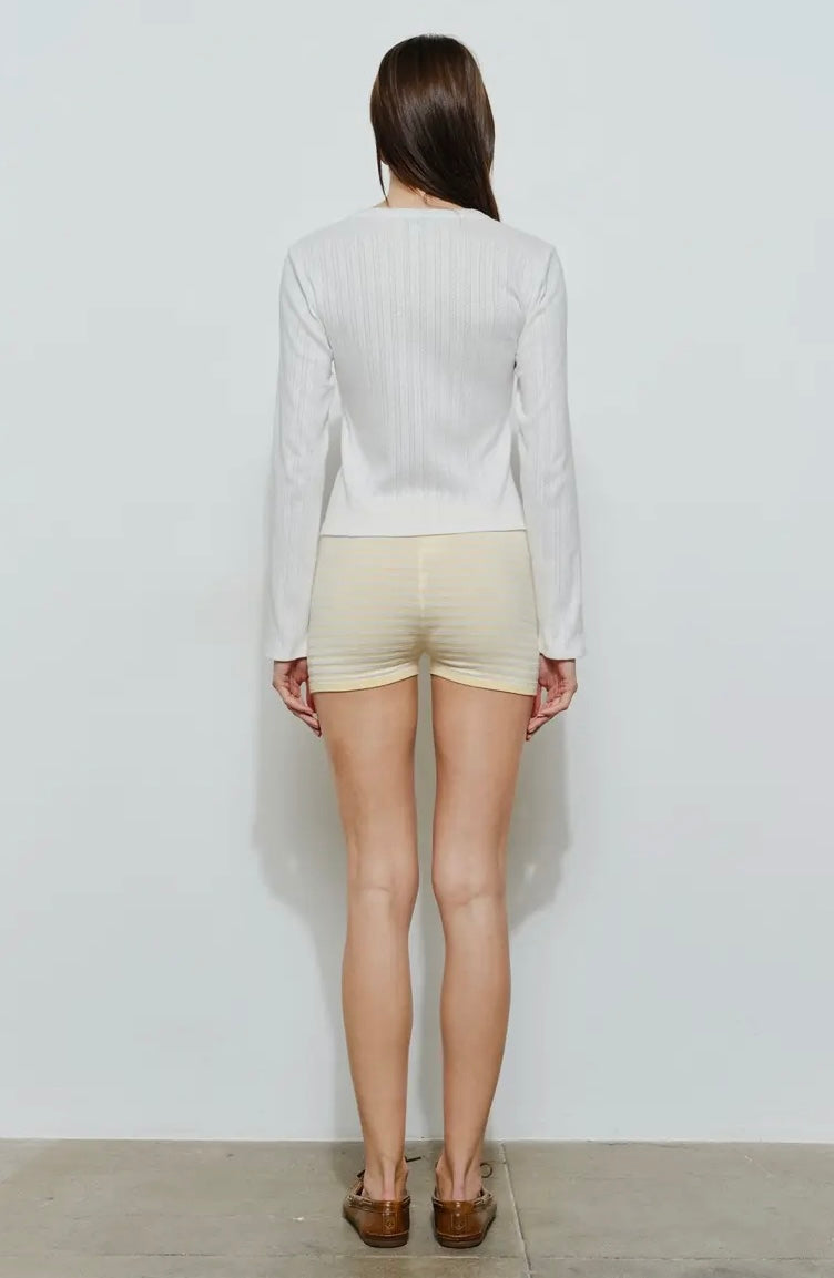 Eloise Striped Knit Shorts