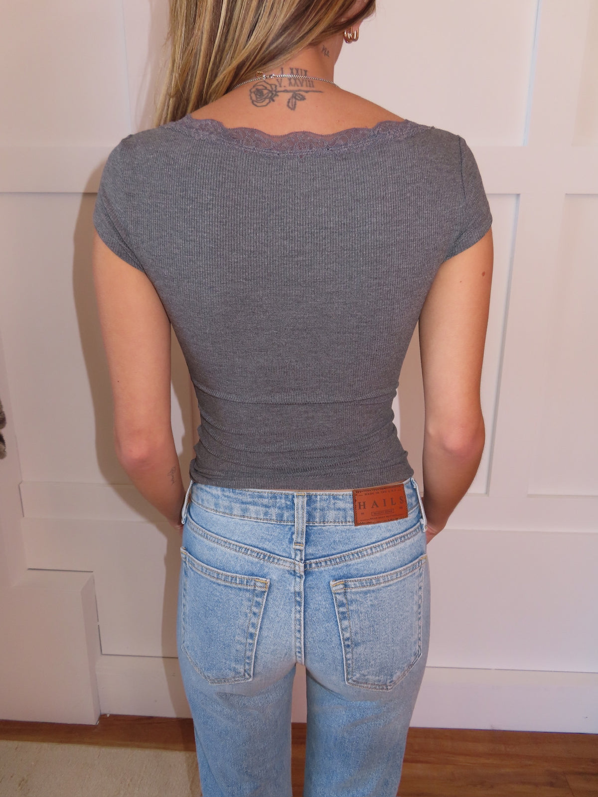 Anya Top in Charcoal
