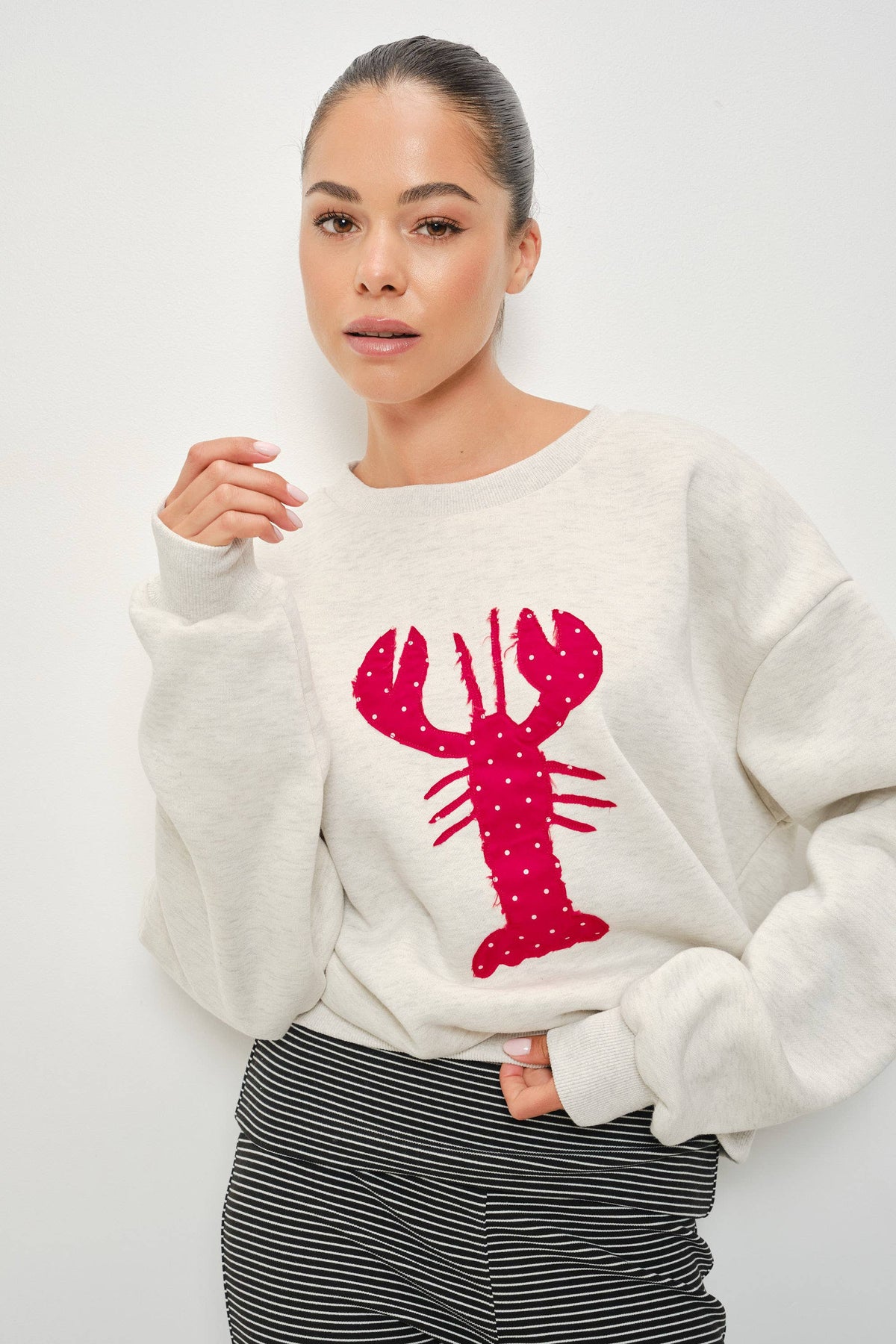 Anika Lobster Patch Sweatshirt