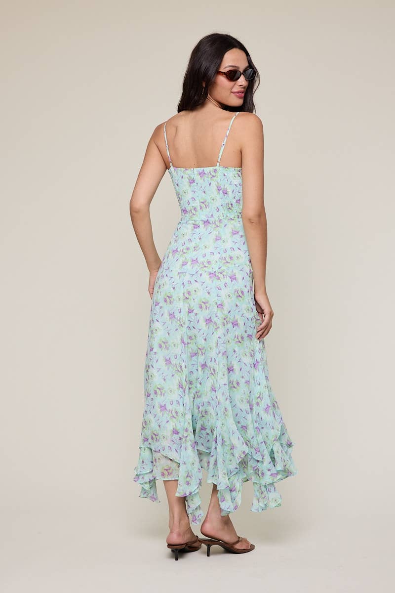 Mint Watercolor Dress