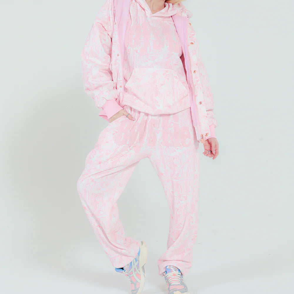 Pink Manhunt Racer Sweatpants