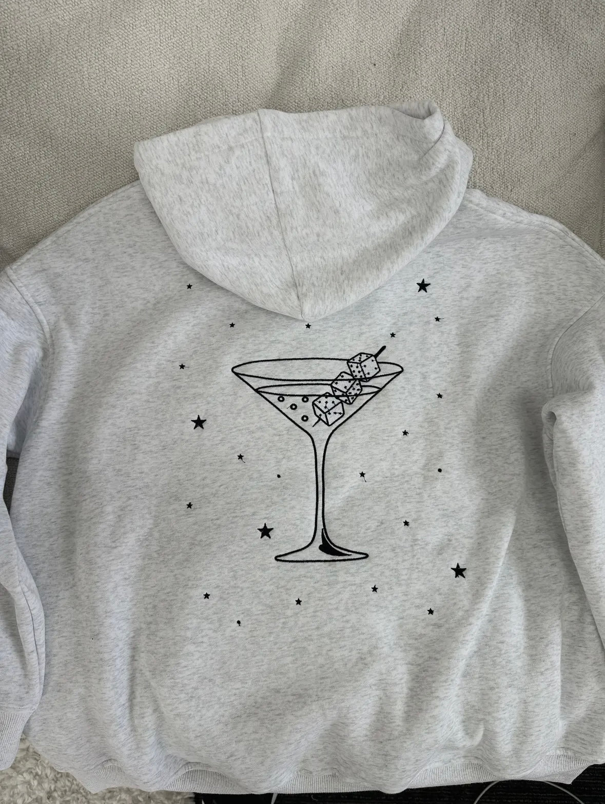 Martini Dice Embroidered Hoodie