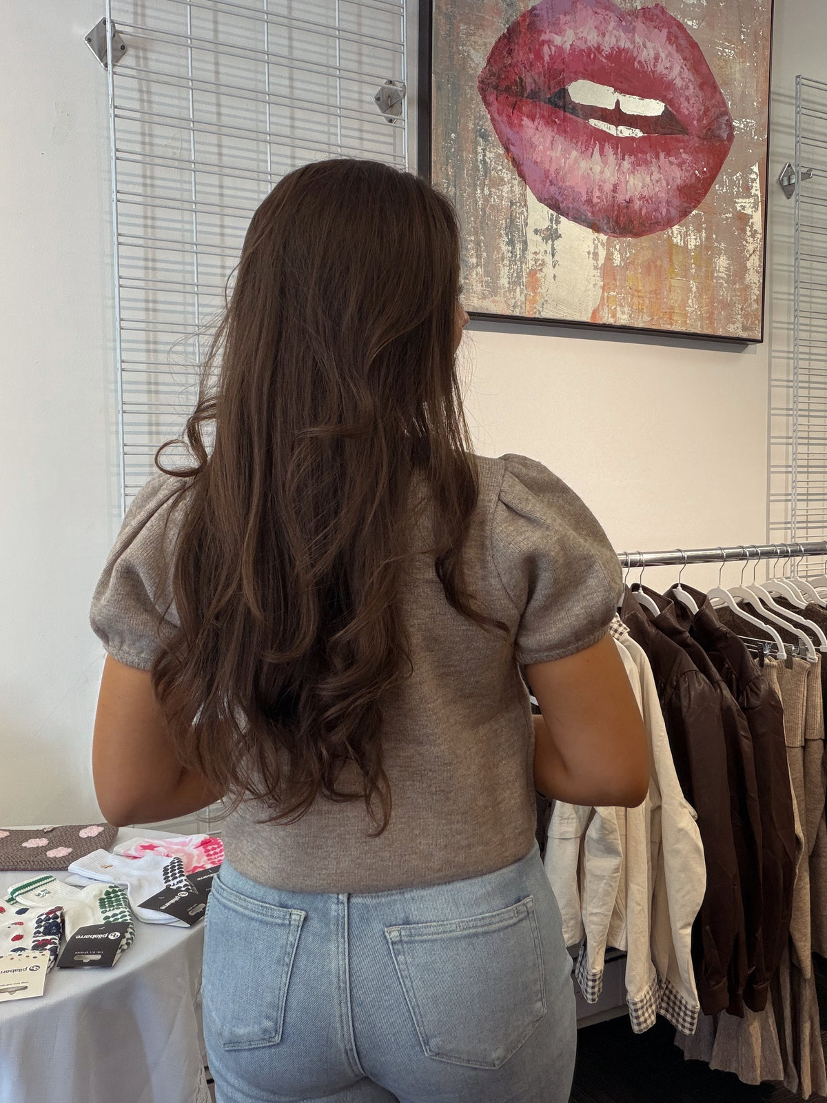 Evelyn Knit Top in Mocha