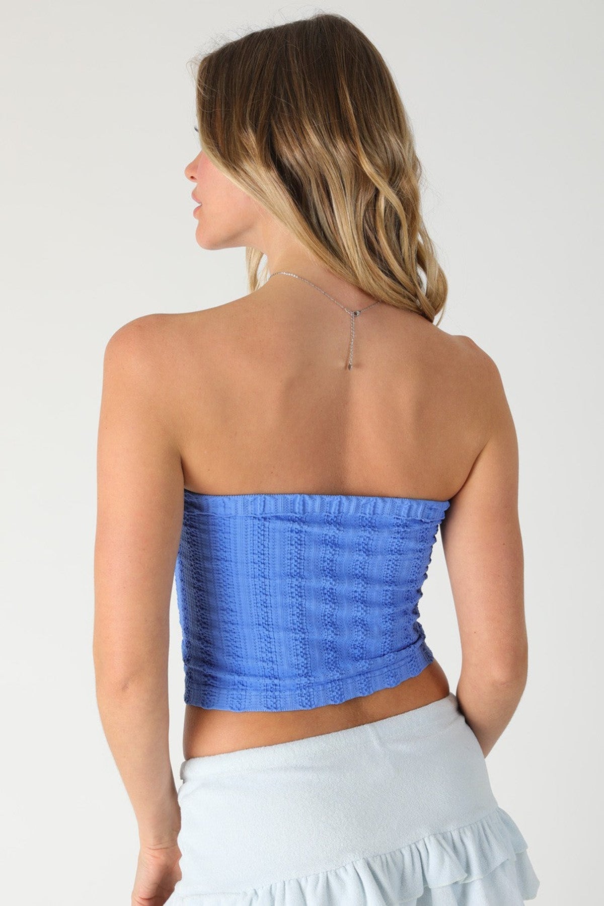 Marina Blue Tube Top
