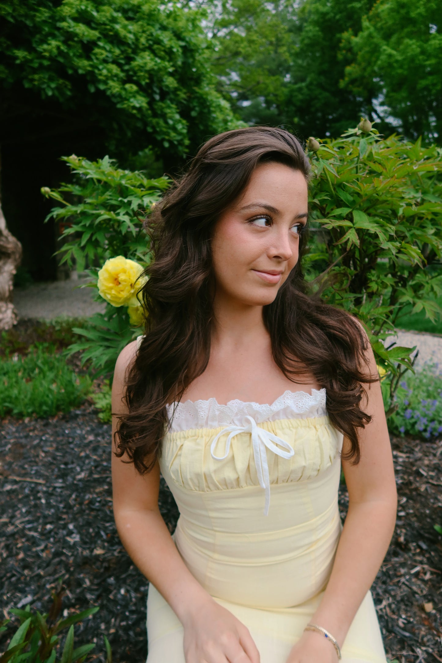 Lemon Cream Midi Dress