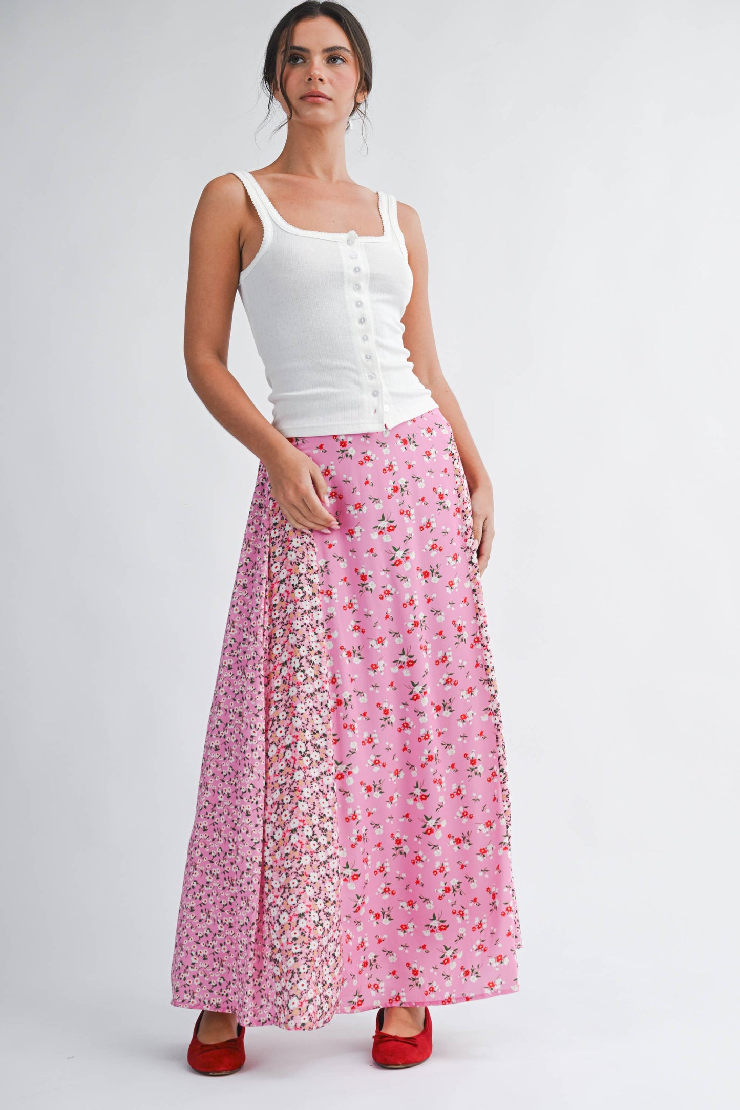Pointelle White Tank