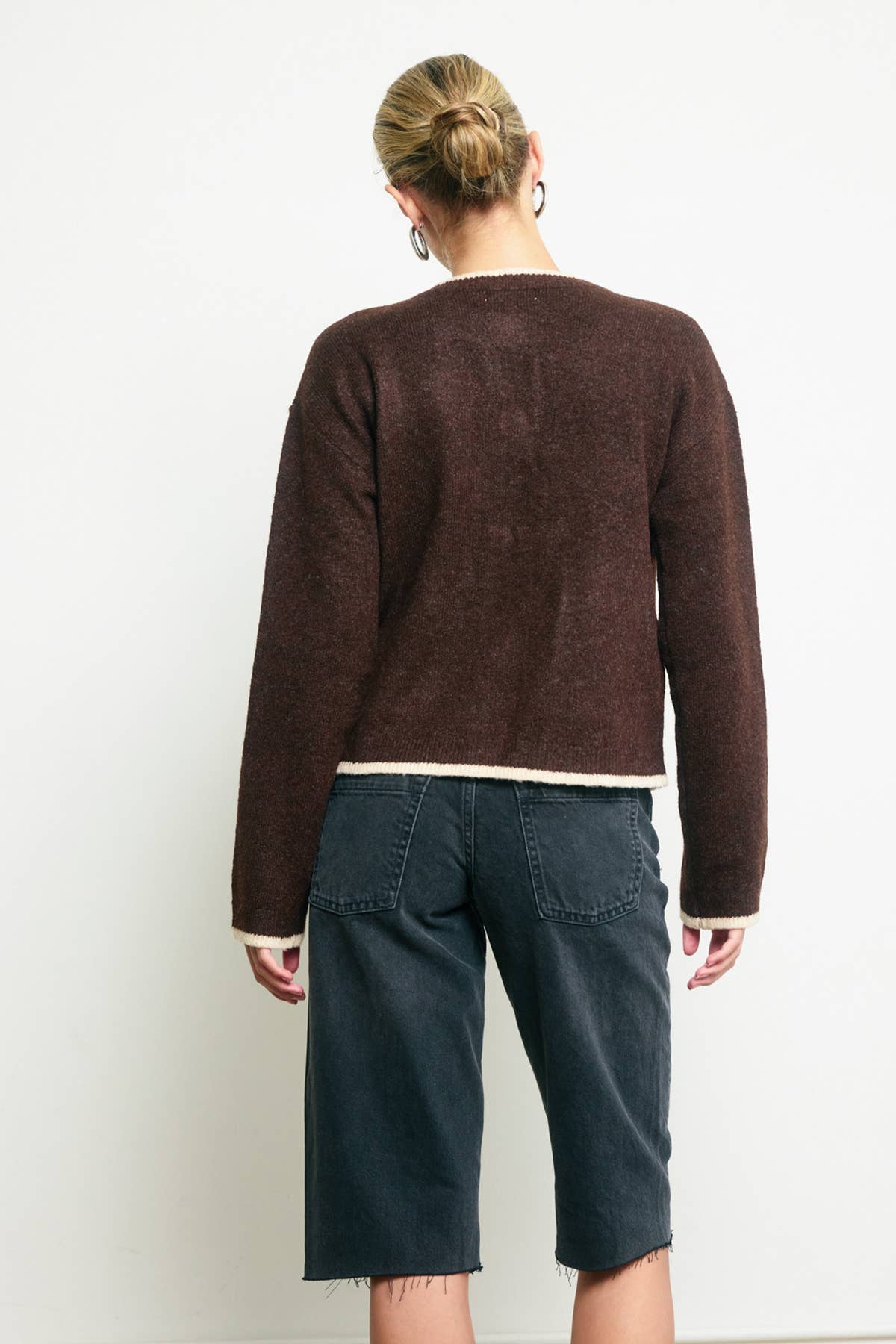 Brown Western Cardigan