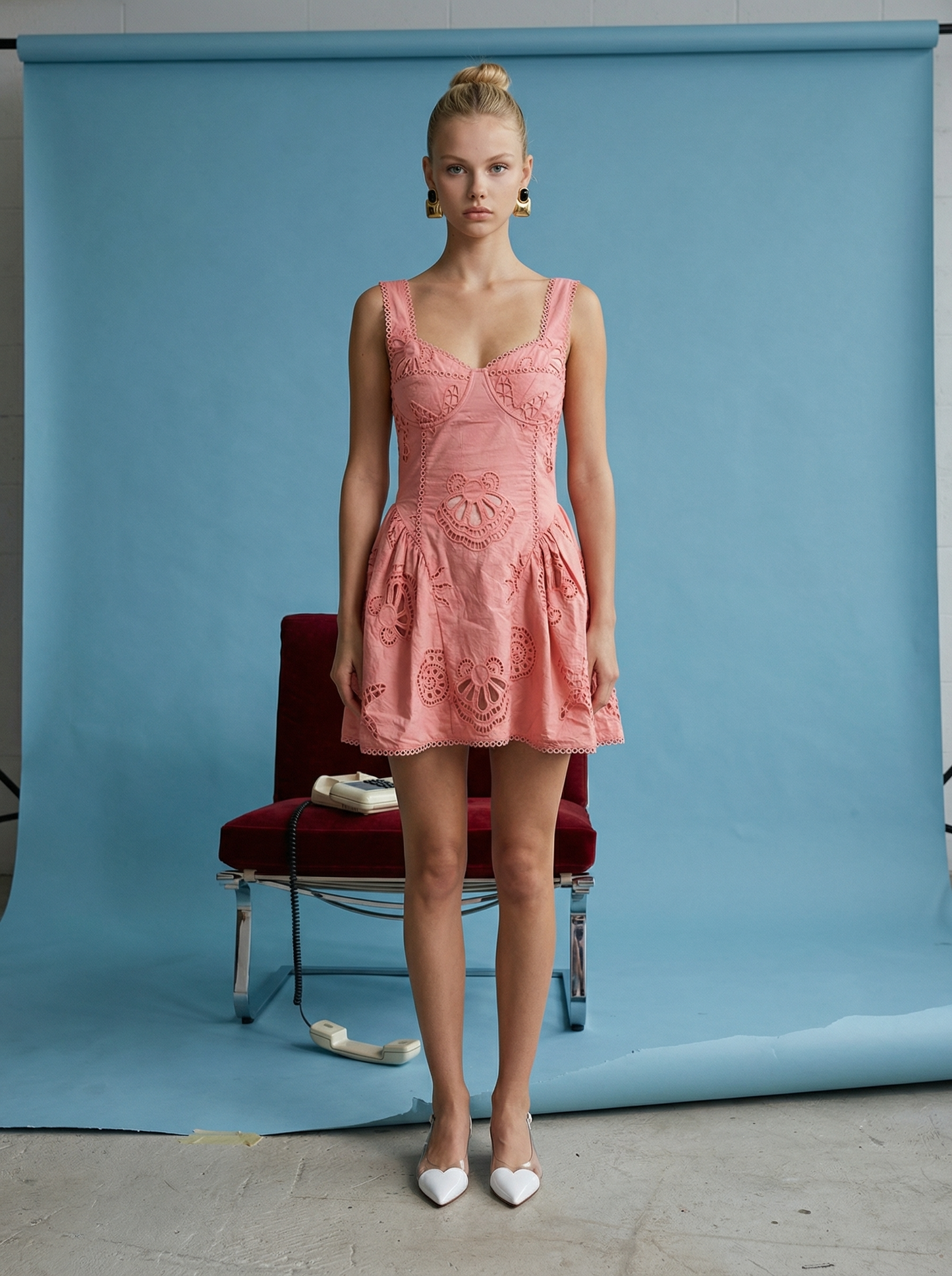 Strawberry Eyelet Dress