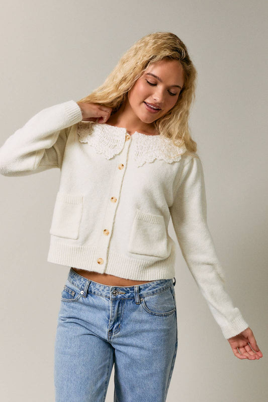 Colette Lace Collar Cardigan