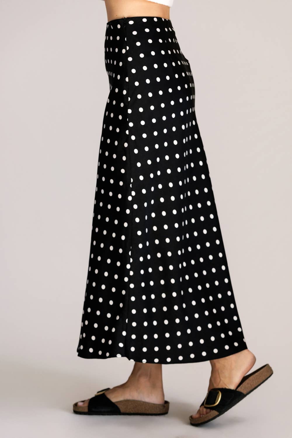 Parisian Polka Dot Maxi Skirt
