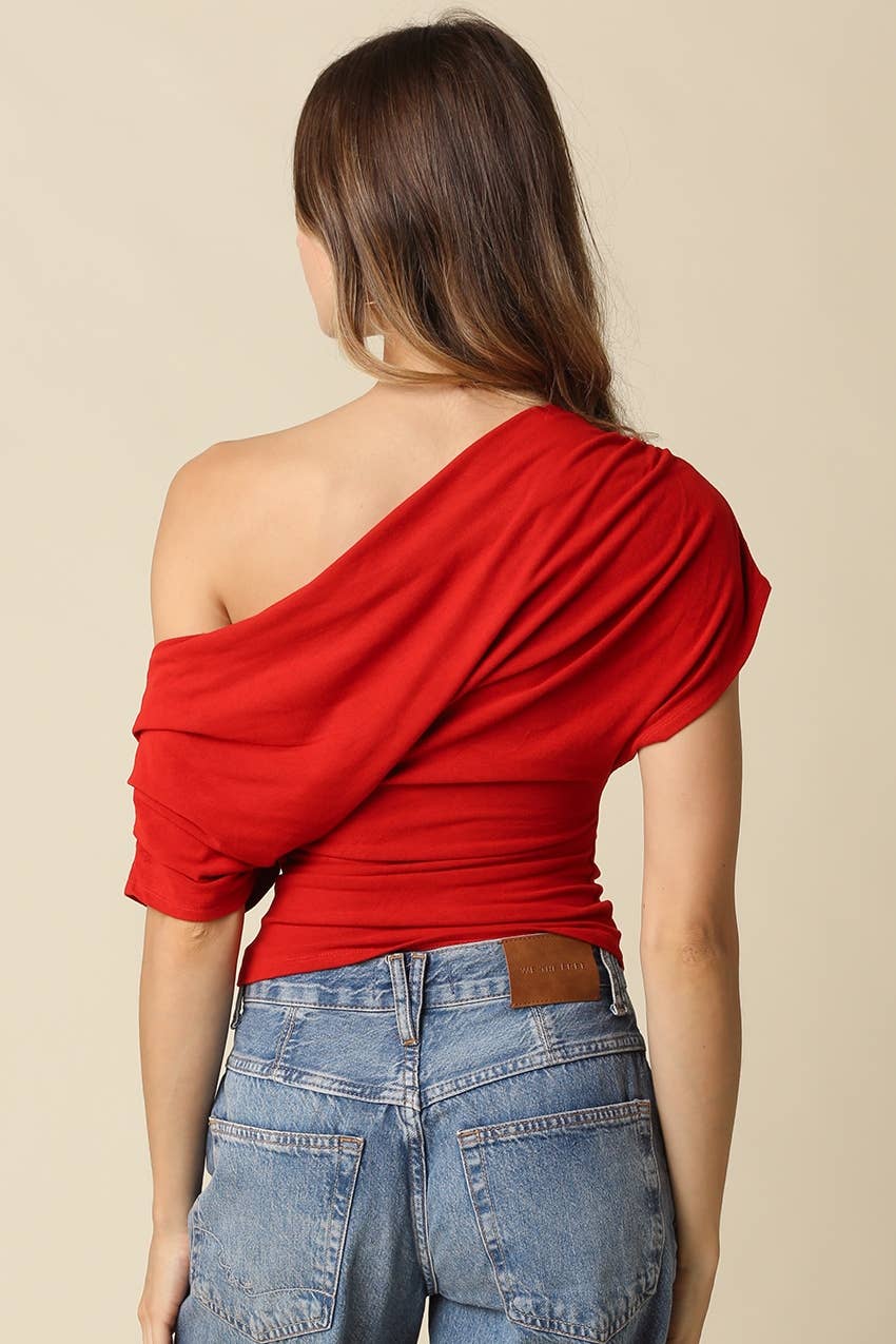 Scarlet One Shoulder Top
