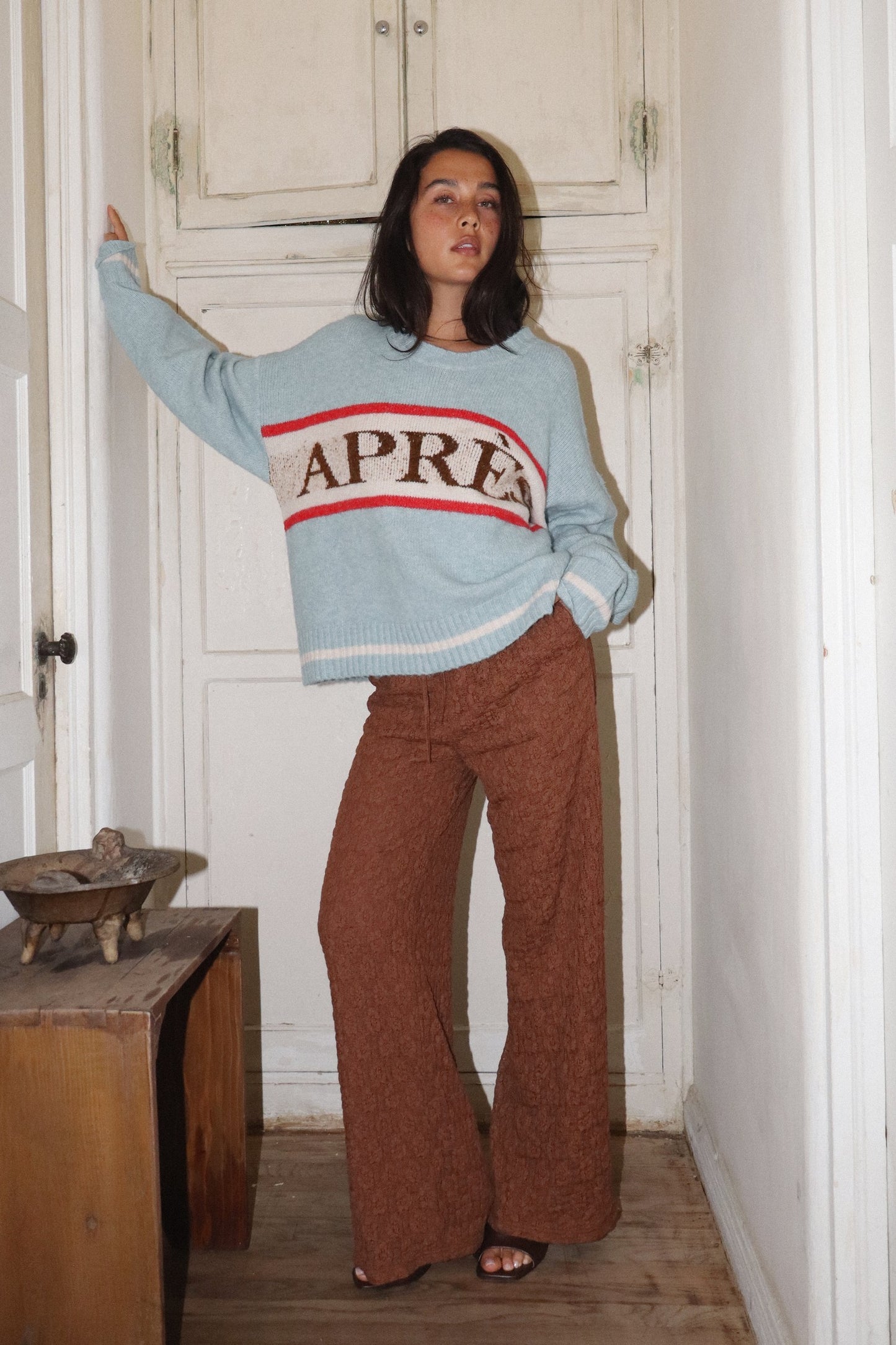 Light Blue Apres Sweater
