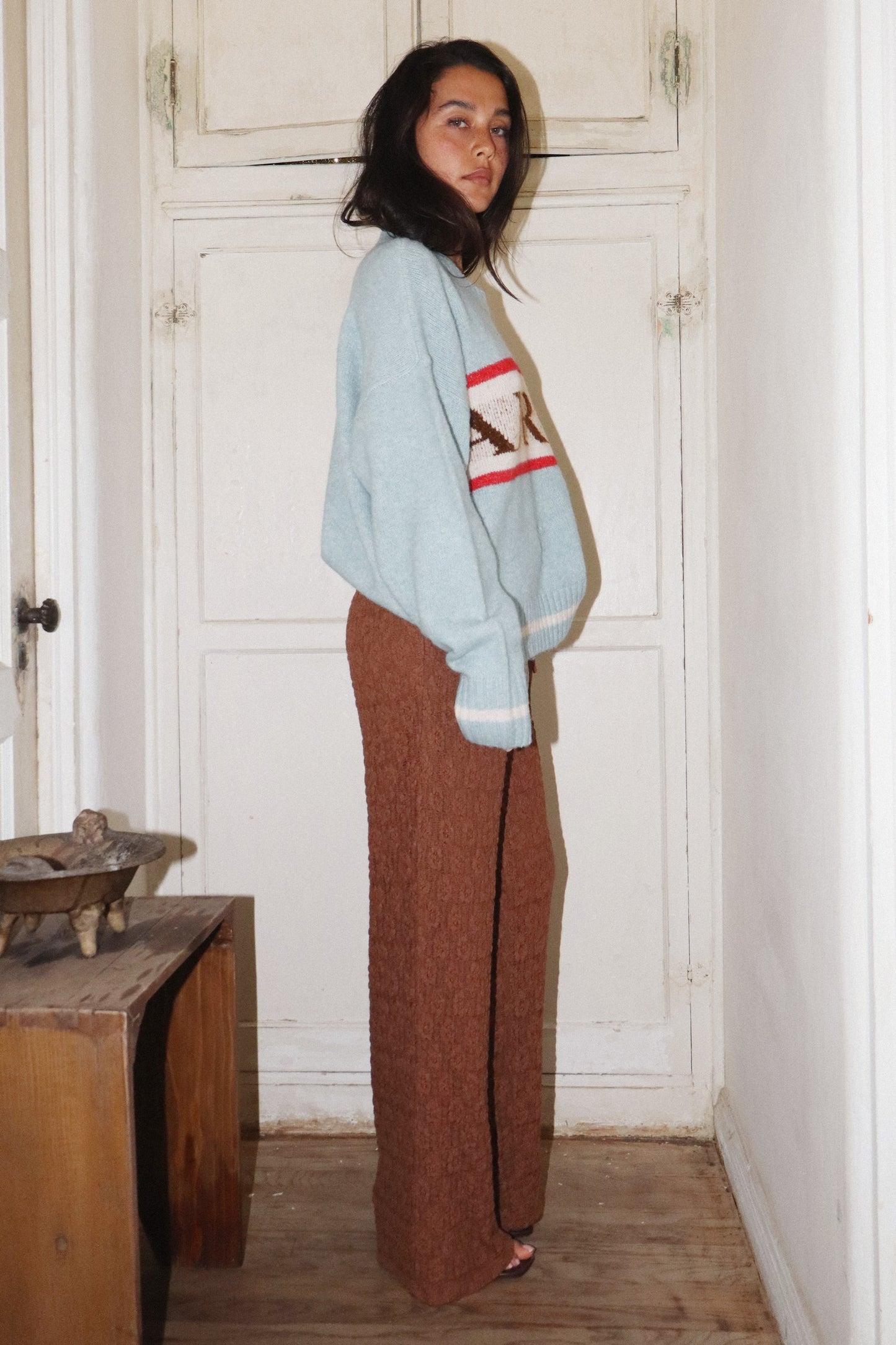 Light Blue Apres Sweater