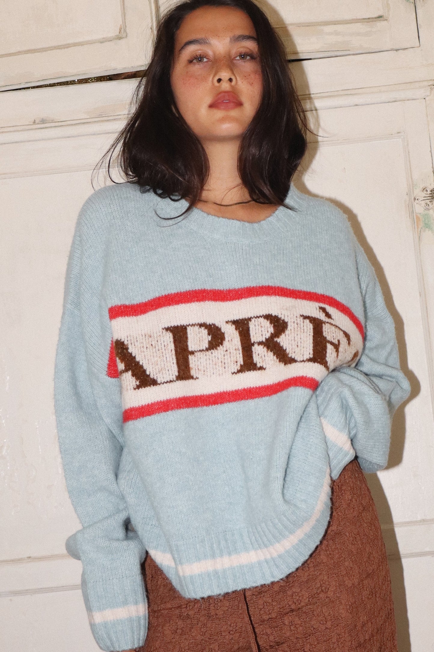 Light Blue Apres Sweater