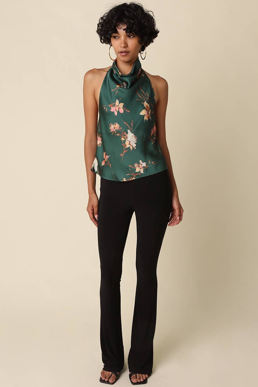 Jasmin Floral Halter Top