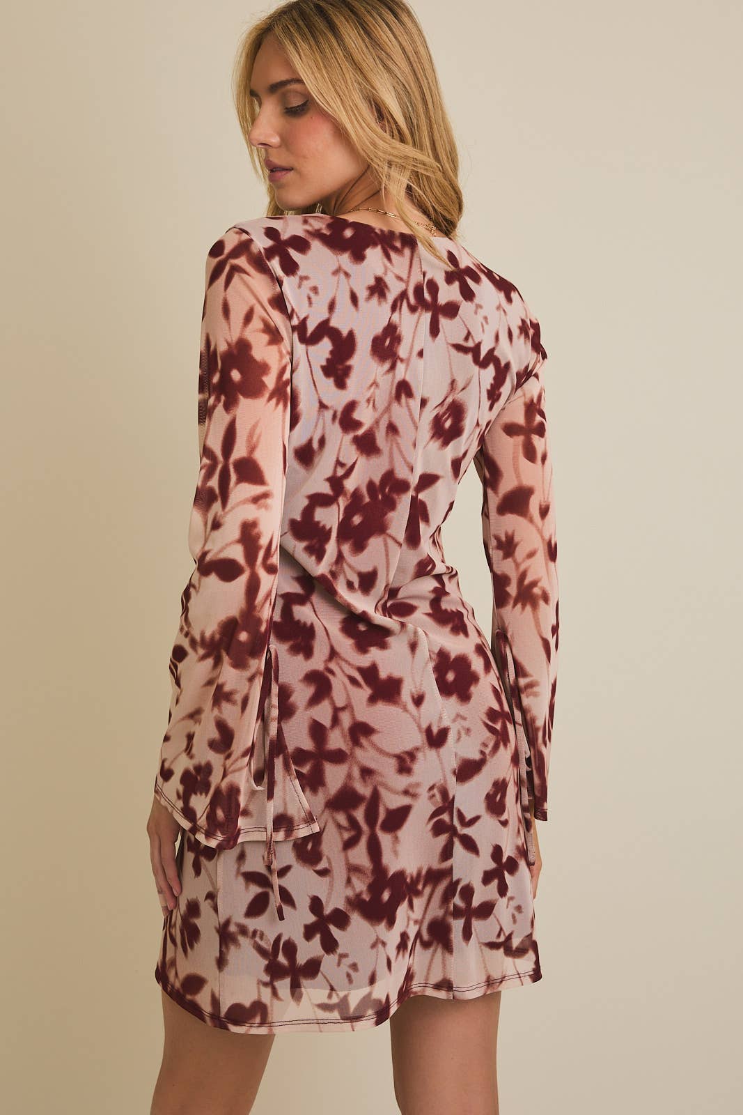 Flare Hem Mini Dress