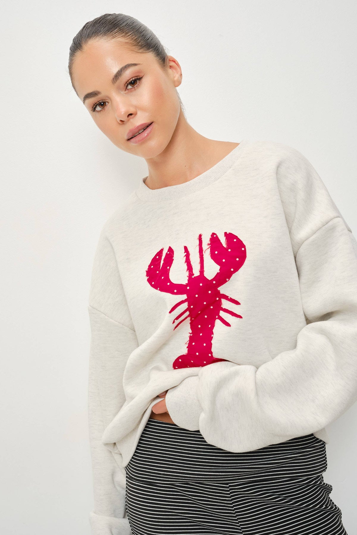 Anika Lobster Patch Sweatshirt