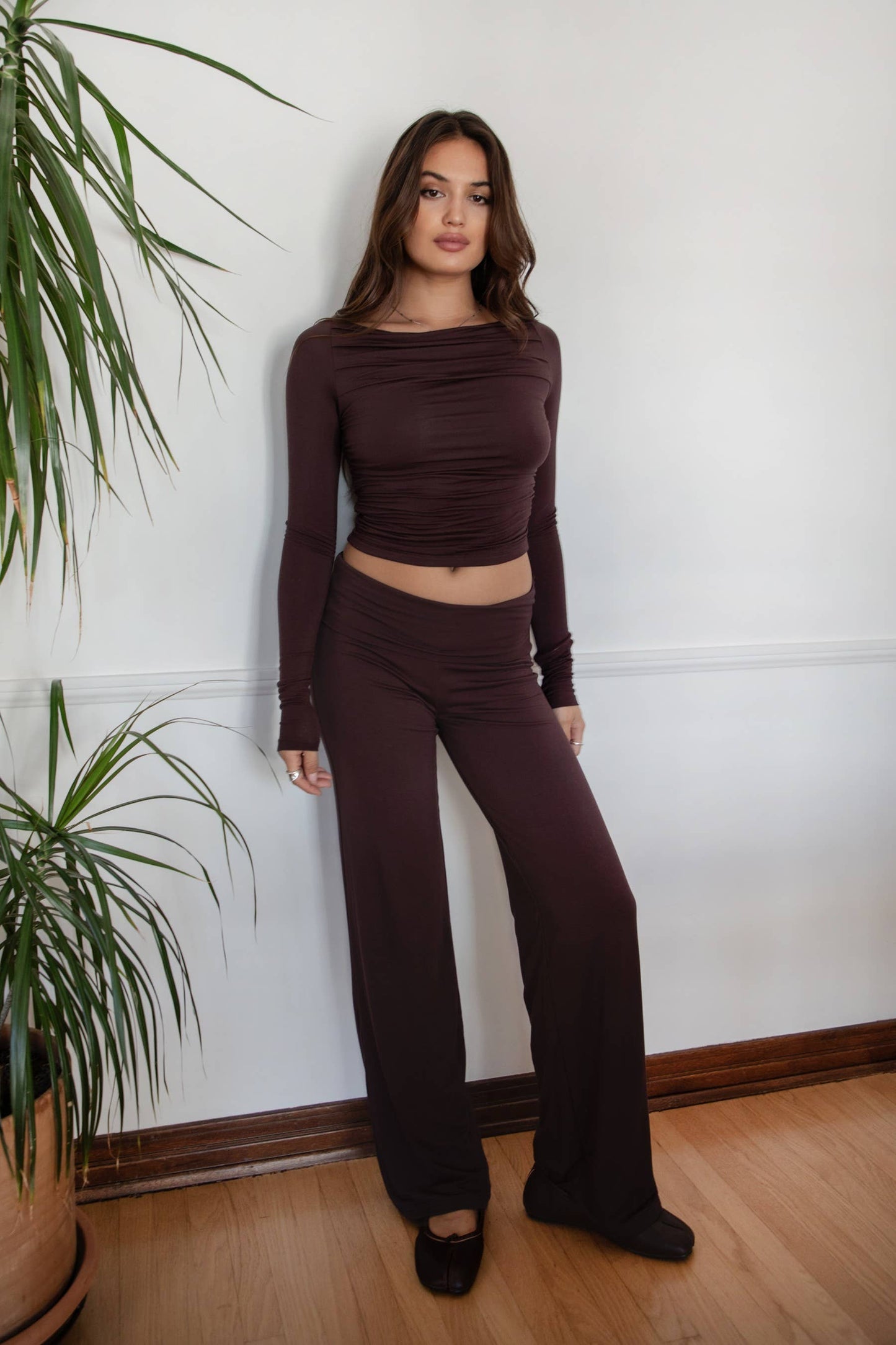 Sora Lounge Pants in Chocolate