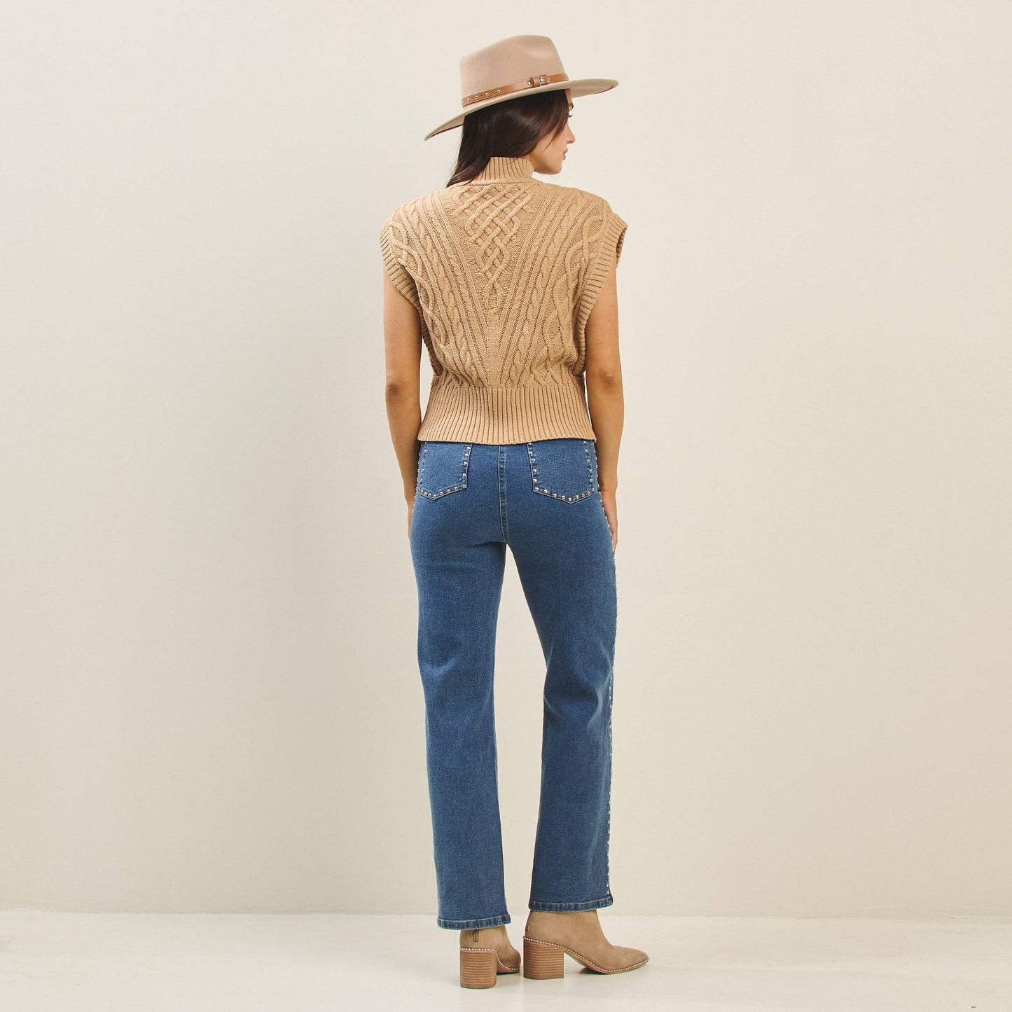 Navy Button Sweater Vest