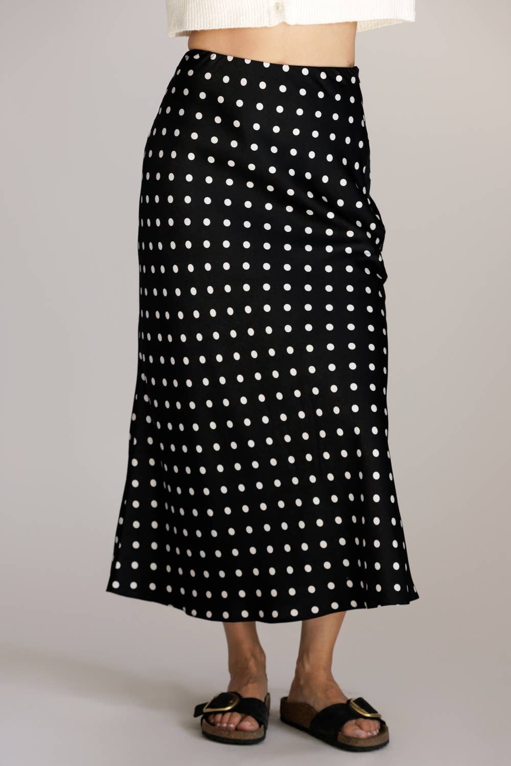 Parisian Polka Dot Maxi Skirt