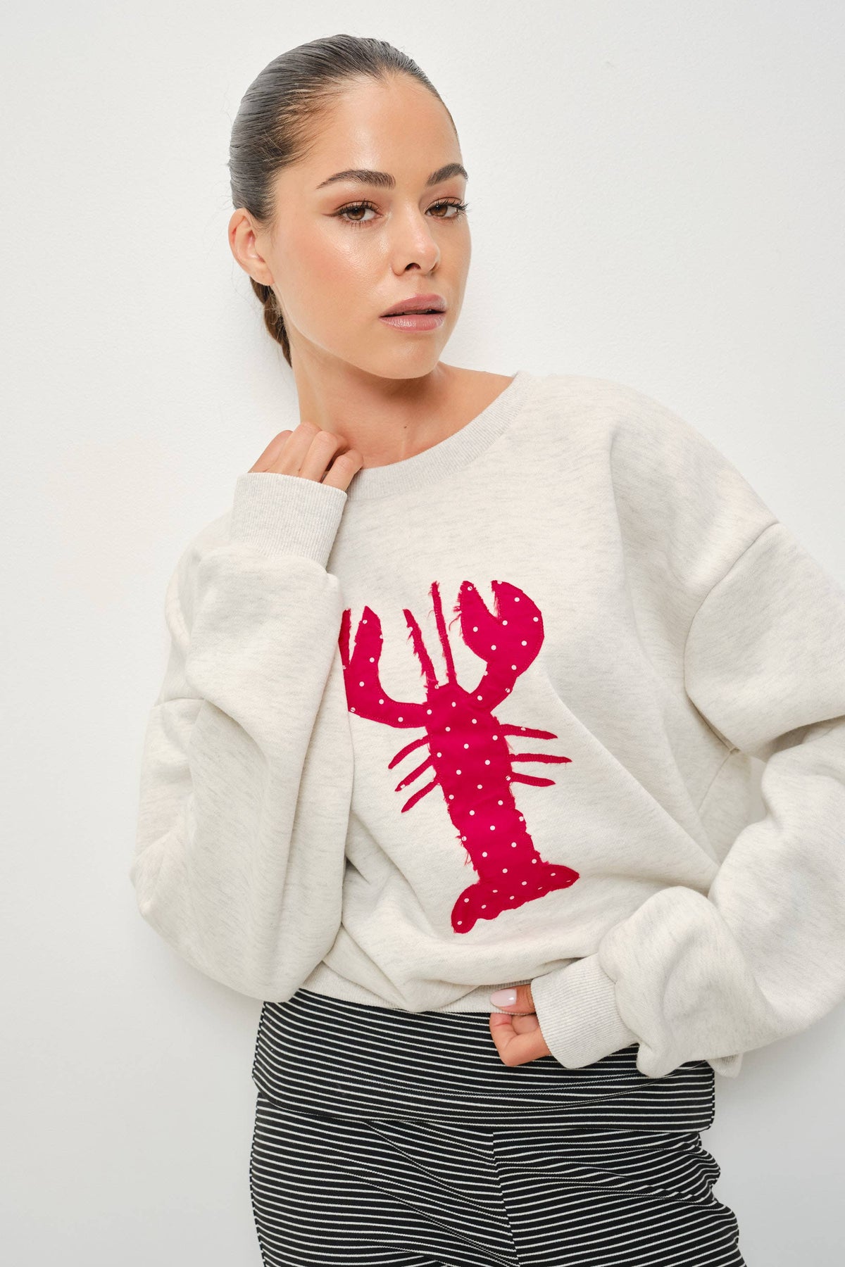 Anika Lobster Patch Sweatshirt