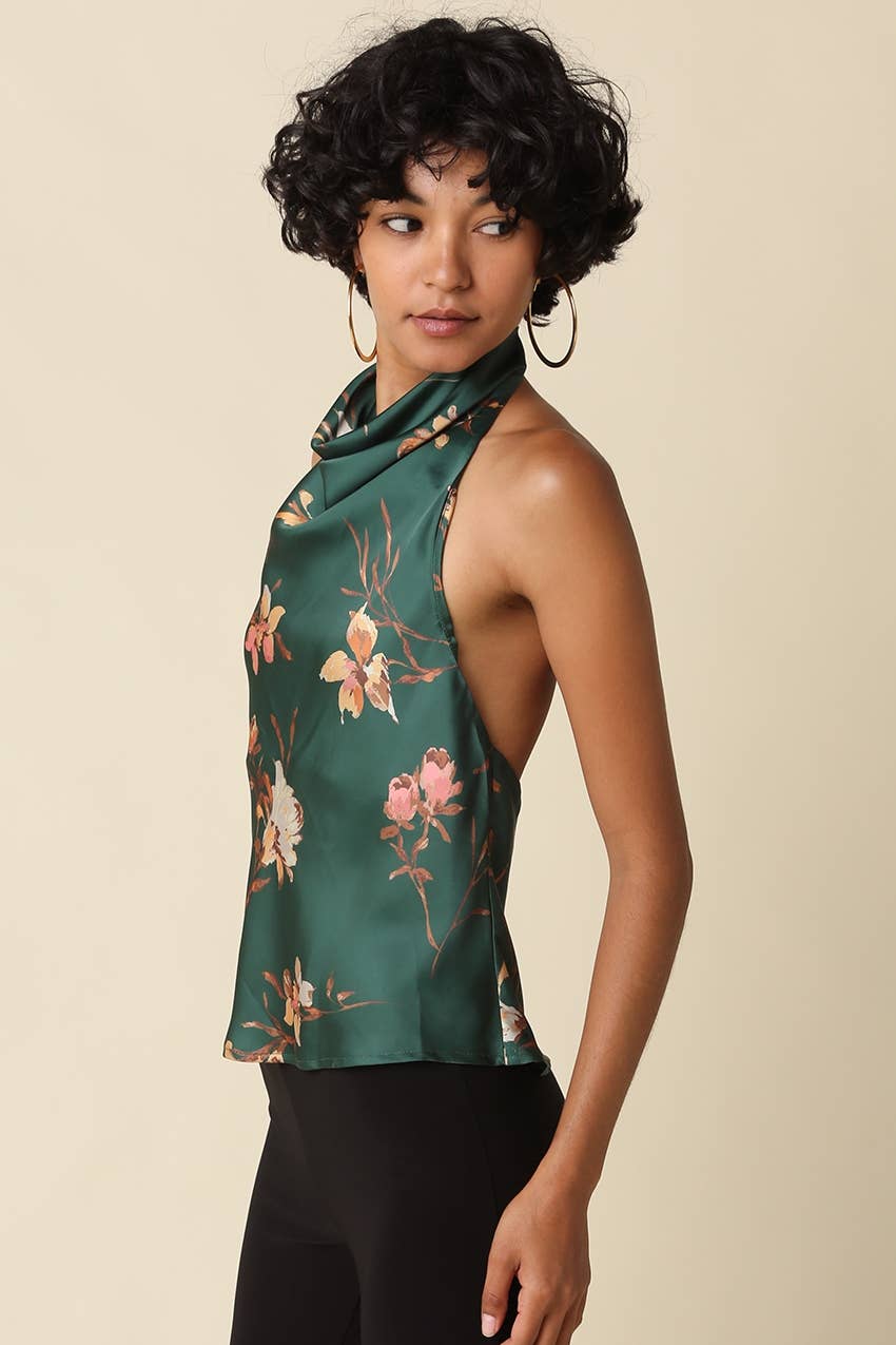 Jasmin Floral Halter Top