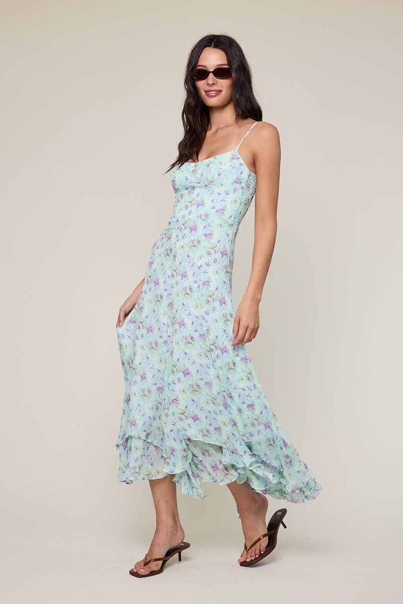 Mint Watercolor Dress