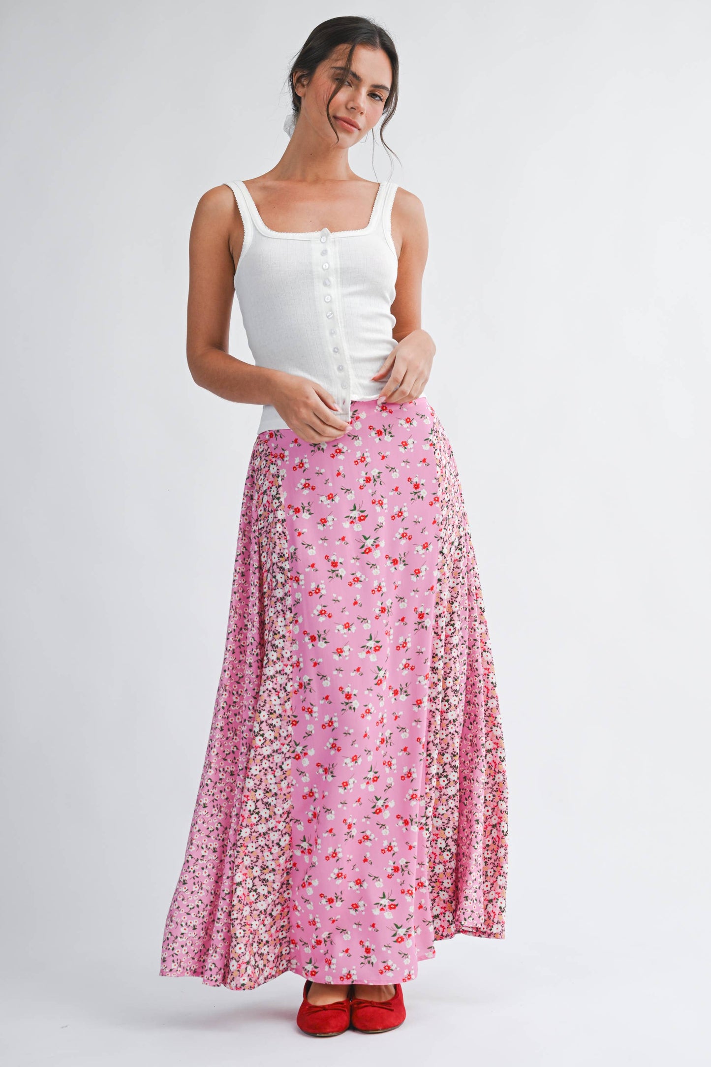 Pointelle White Tank