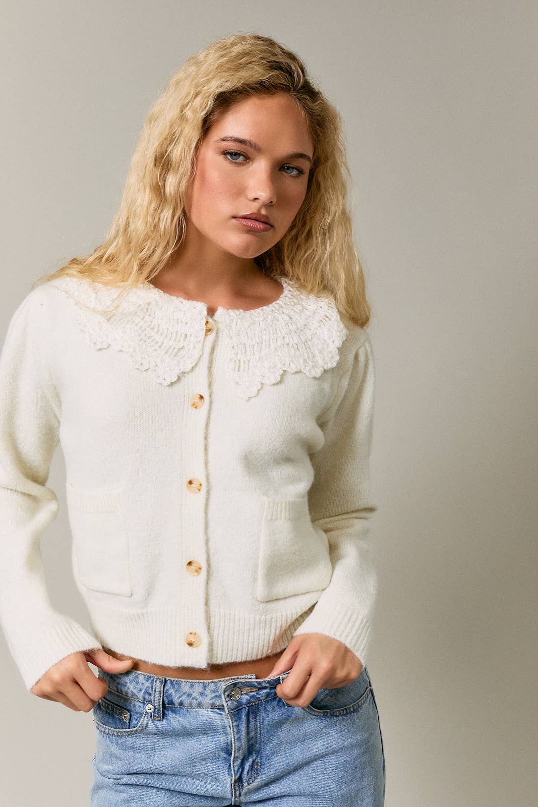 Colette Lace Collar Cardigan