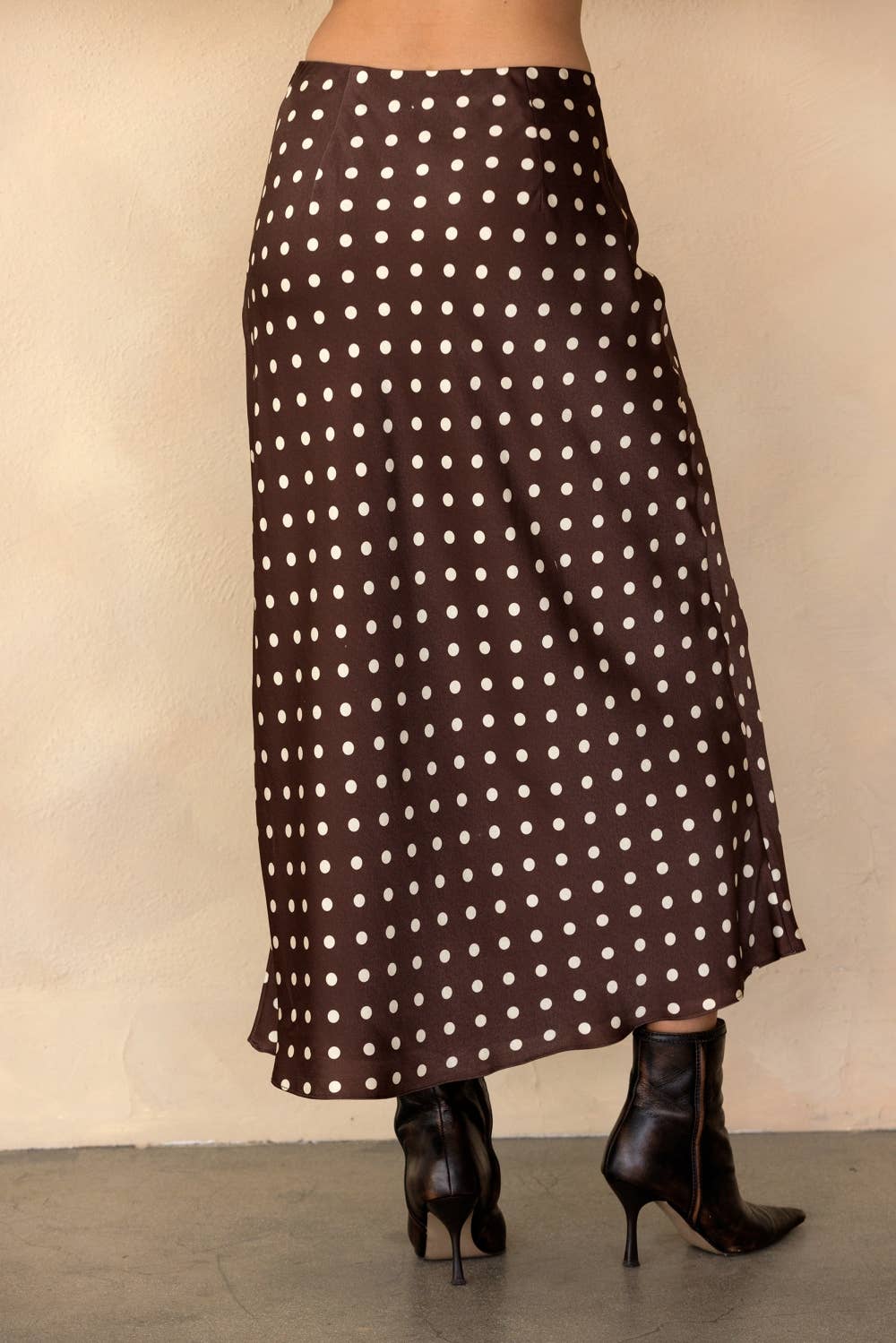Brown Parisian Polka Dot Skirt