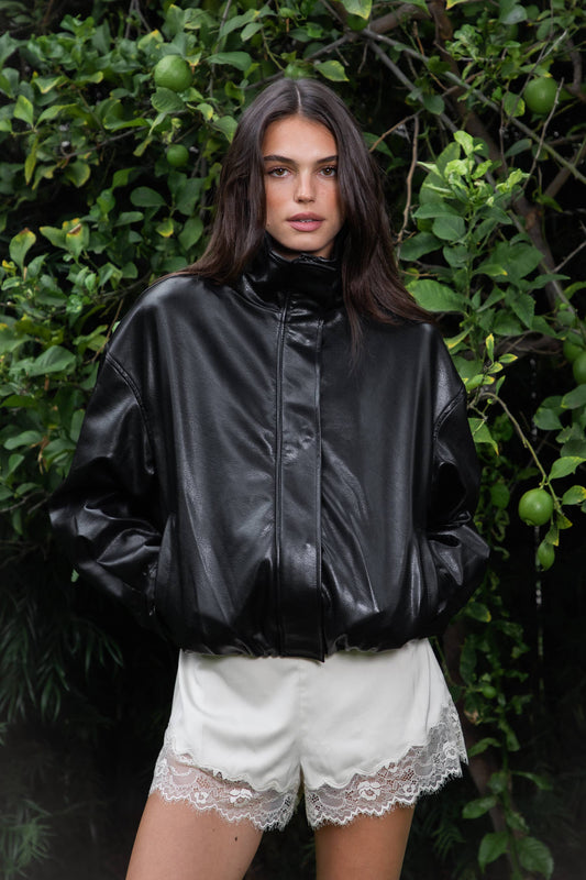 Bowie Bomber Leather Jacket