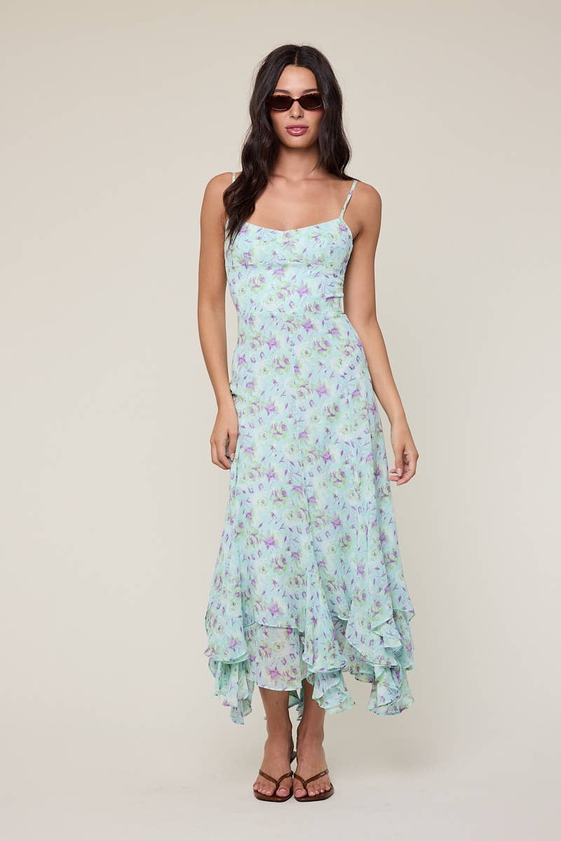 Mint Watercolor Dress