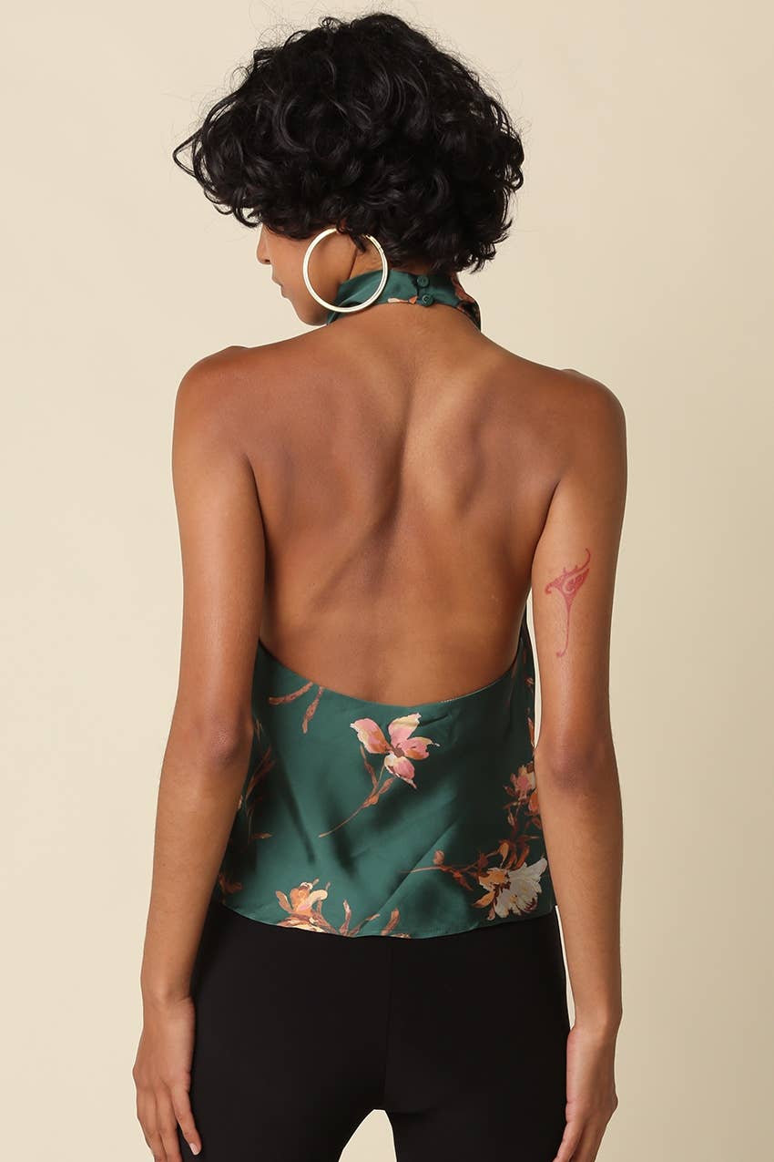Jasmin Floral Halter Top