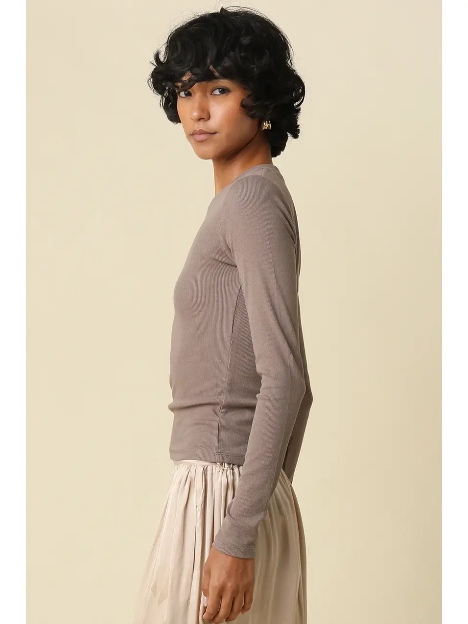 Auden Long Sleeve in Taupe