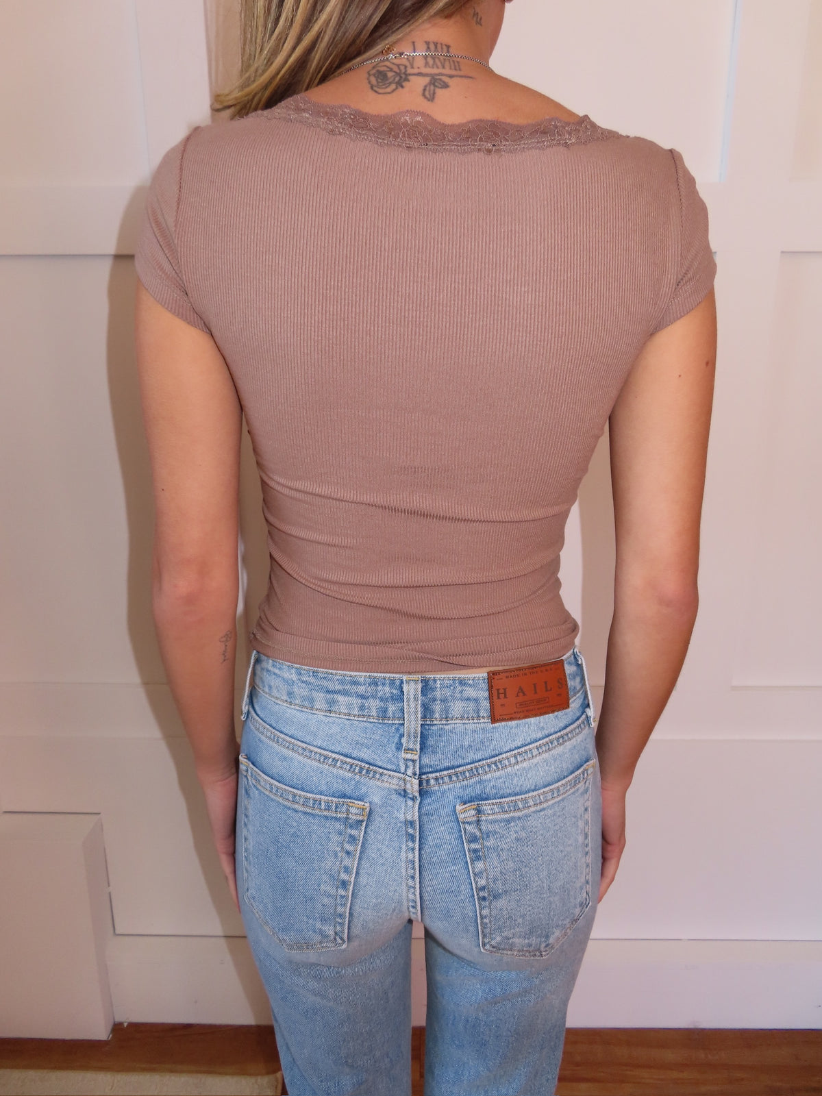 Anya Top in Taupe