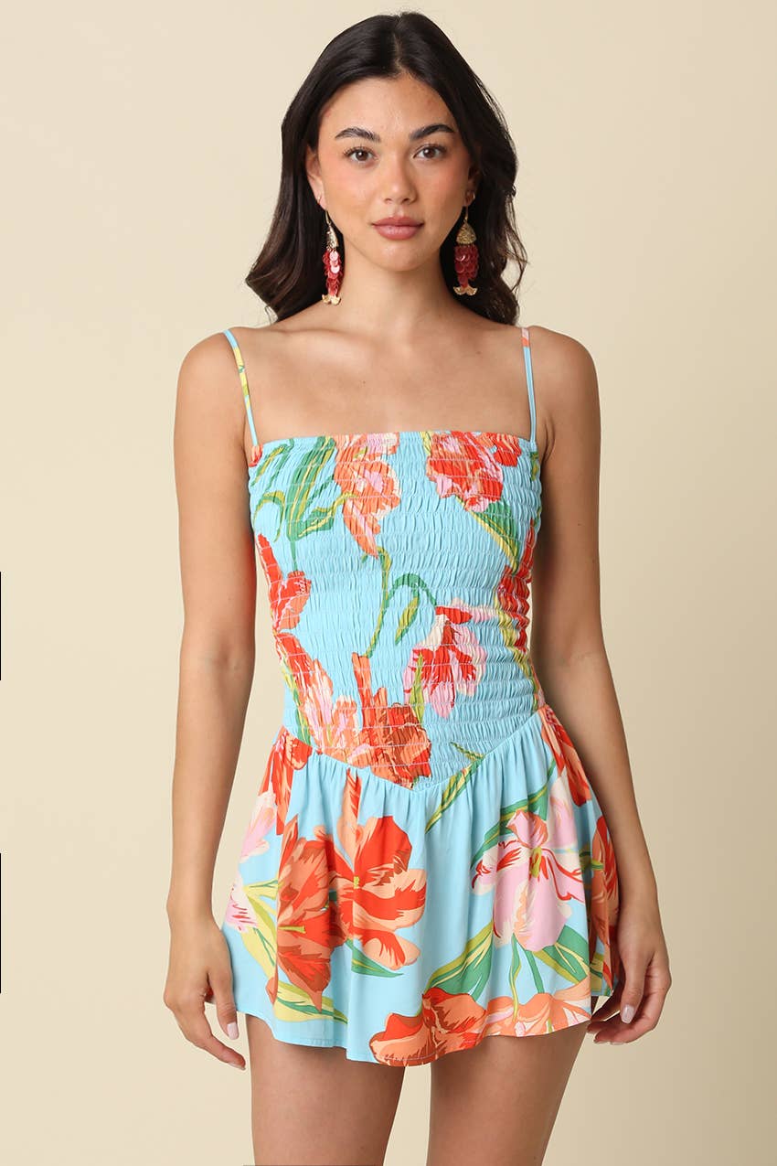 Nikko Floral Flare Mini Dress