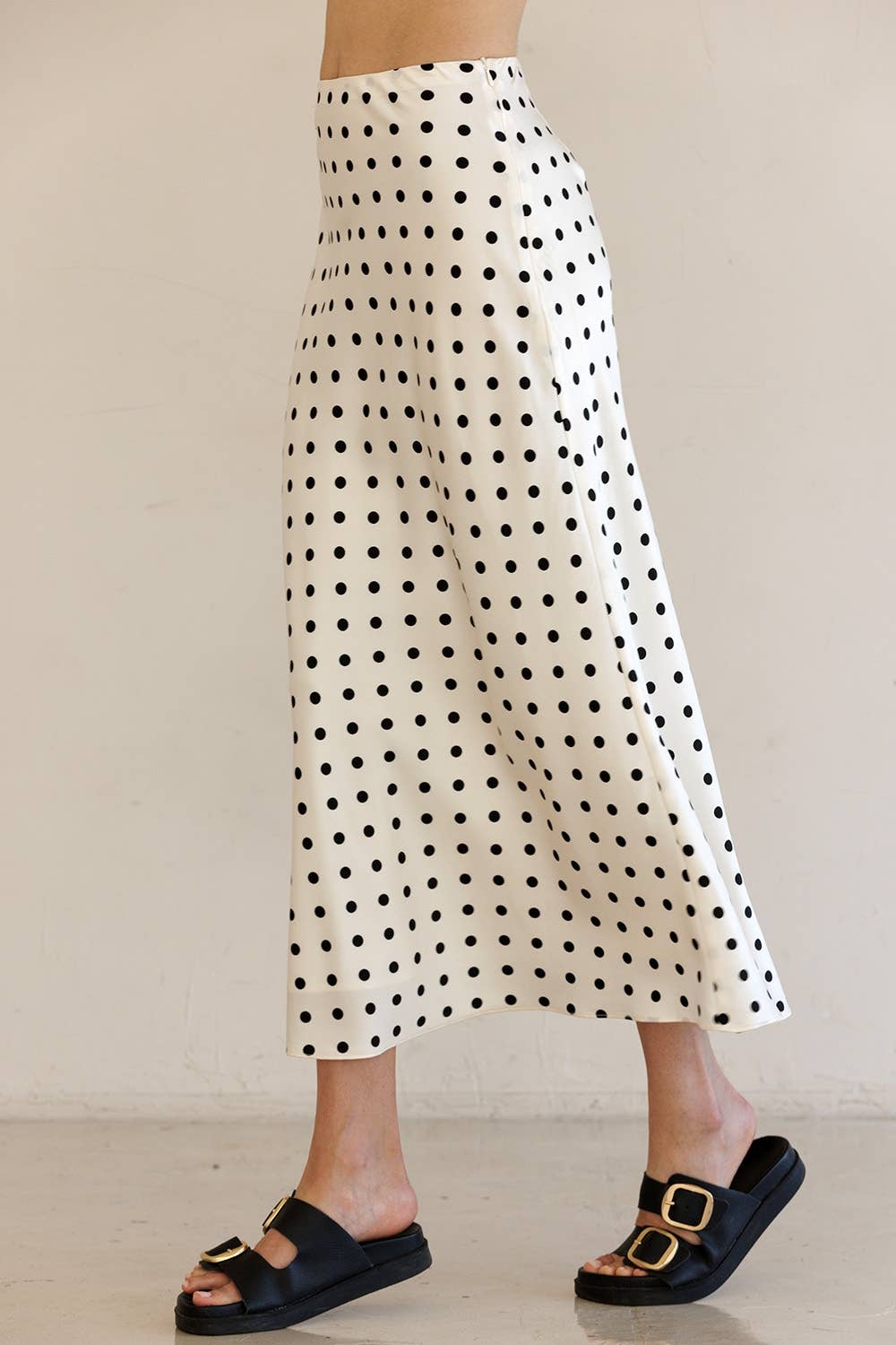 Parisian Polka Dot Maxi Skirt