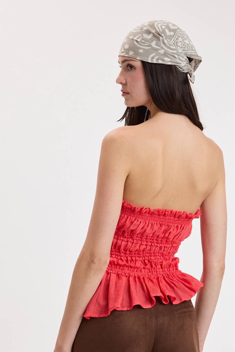 Rio Tiered Ruffle Tube Top