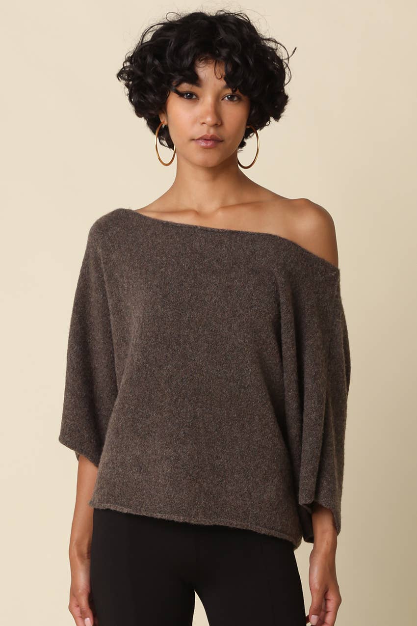 Andie One Shoulder Knit Top