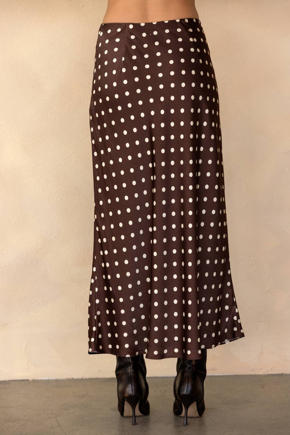 Brown Parisian Polka Dot Skirt