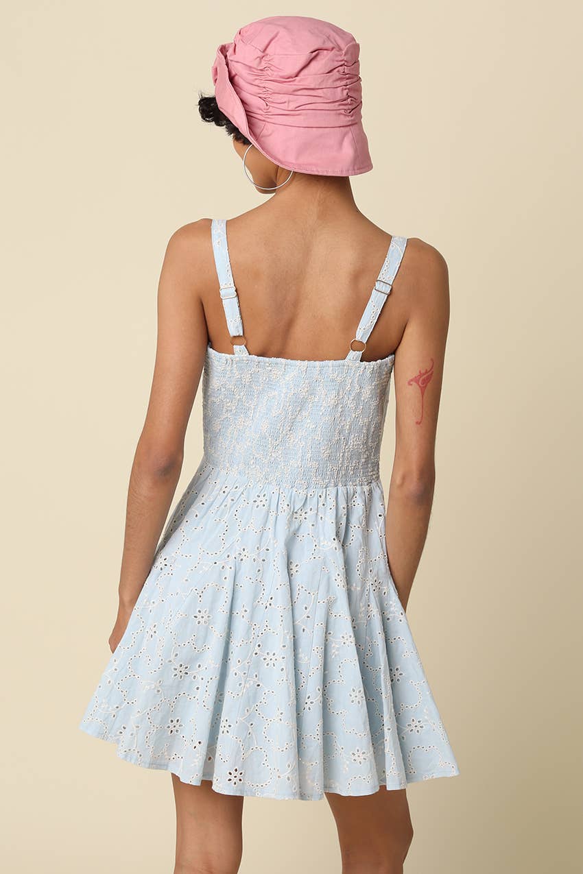 Clara Pleated Mini Dress