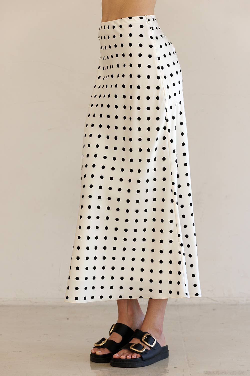 Parisian Polka Dot Maxi Skirt