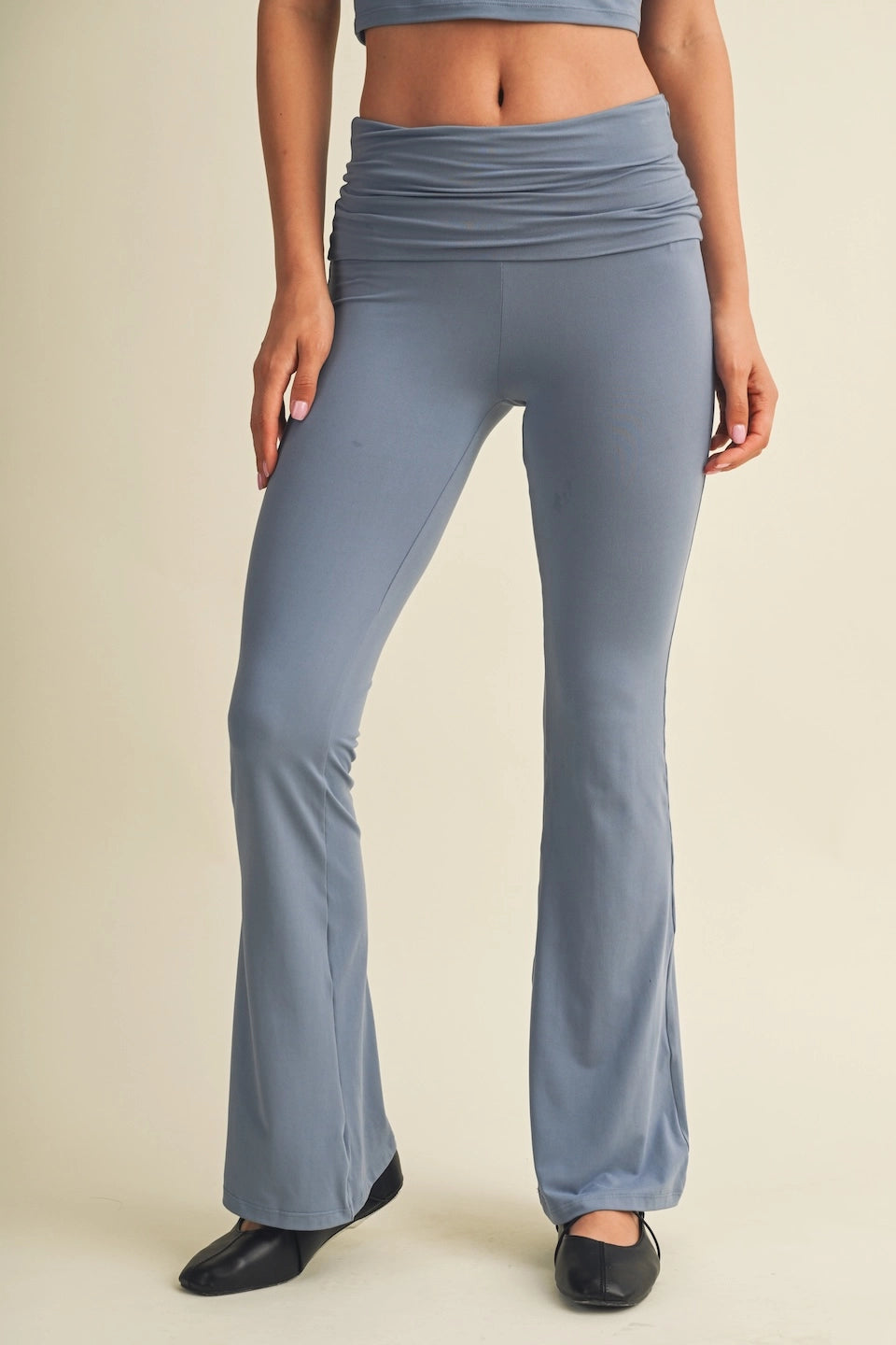 Off Duty Foldover Flare Pants