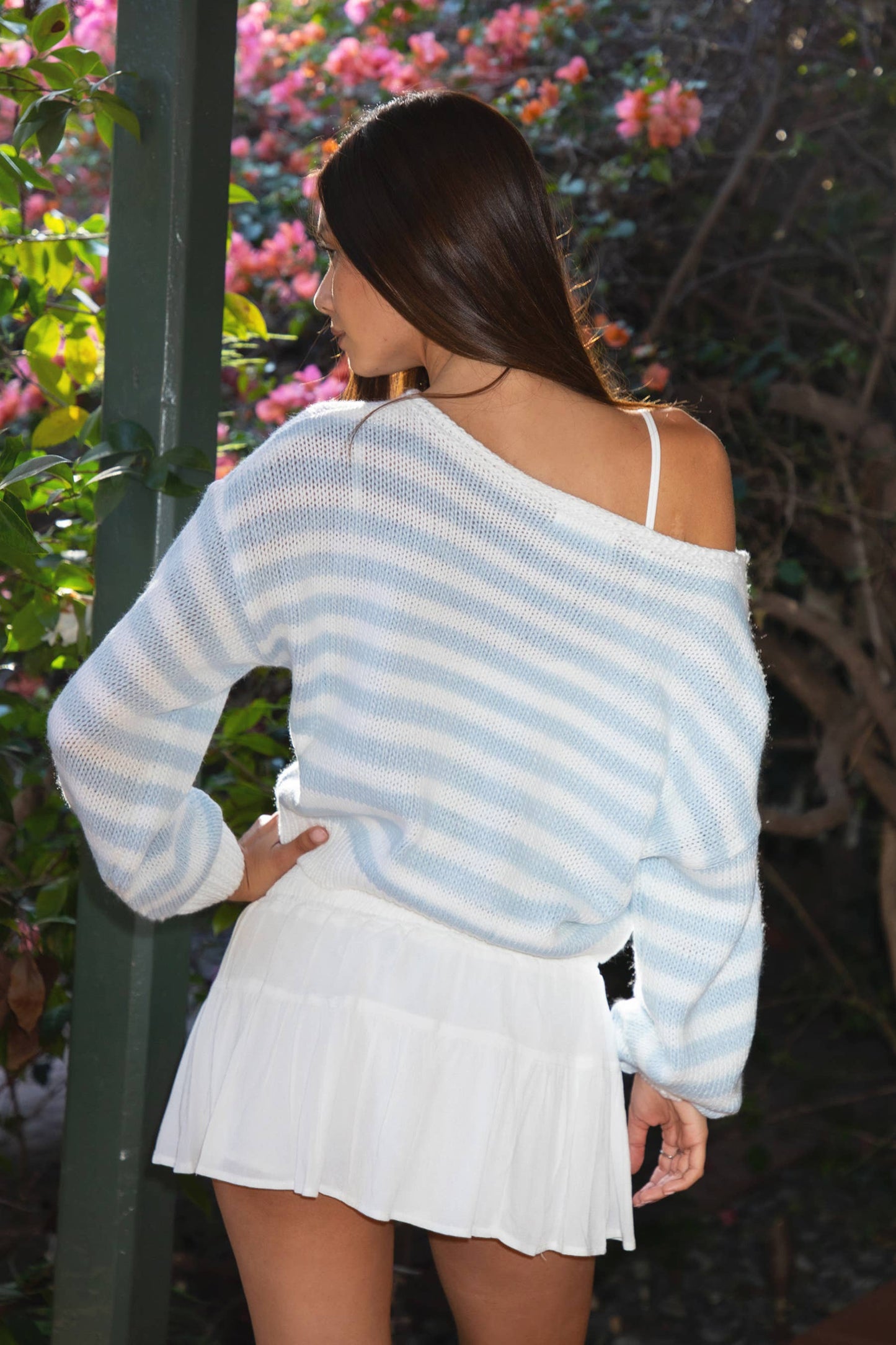 Paisey off the shoulder sweater