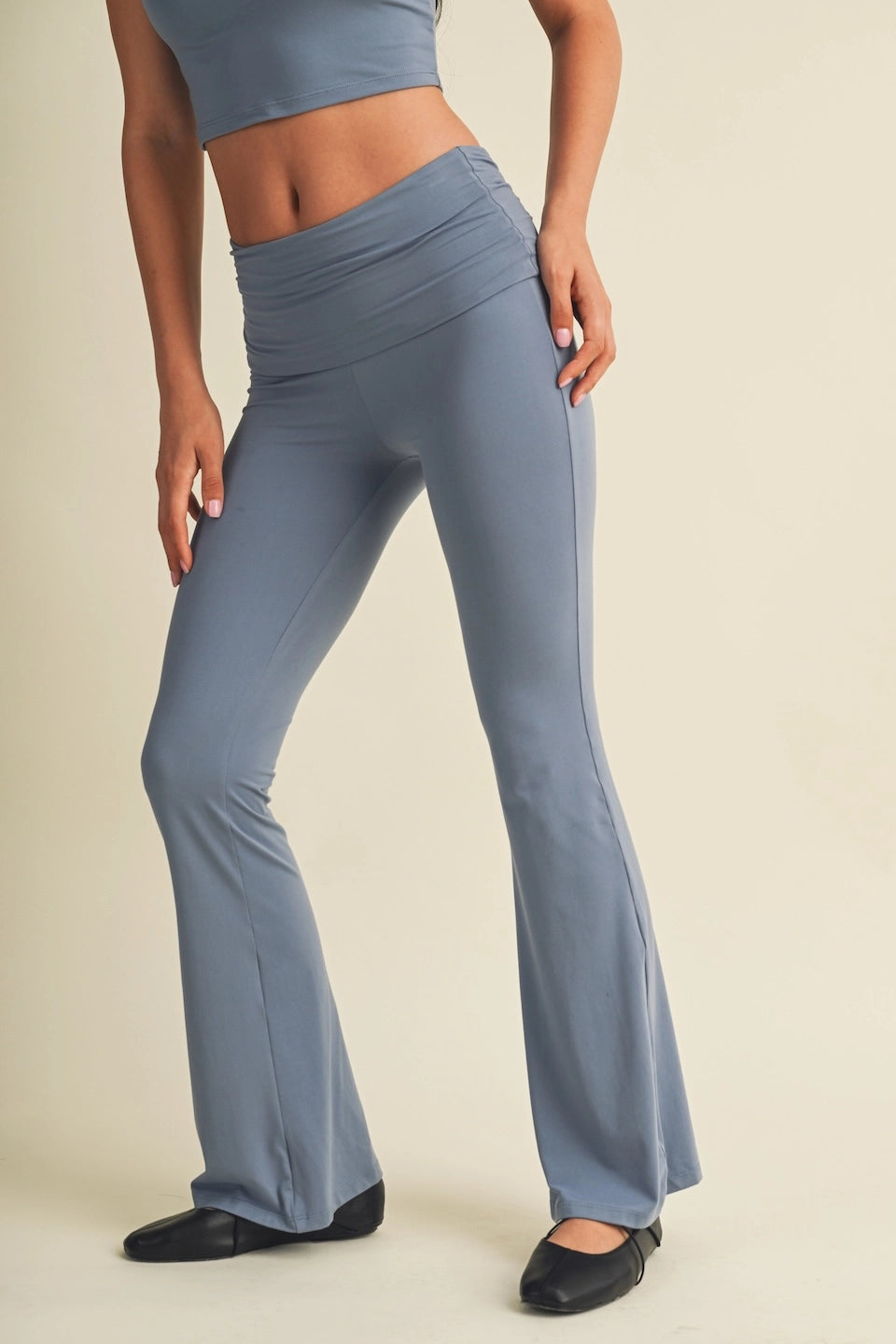 Off Duty Foldover Flare Pants