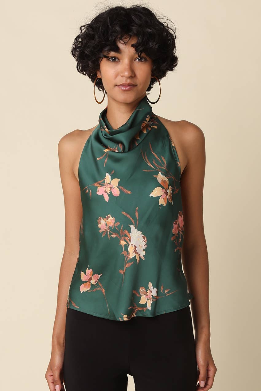 Jasmin Floral Halter Top