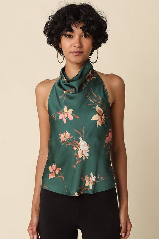 Jasmin Floral Halter Top